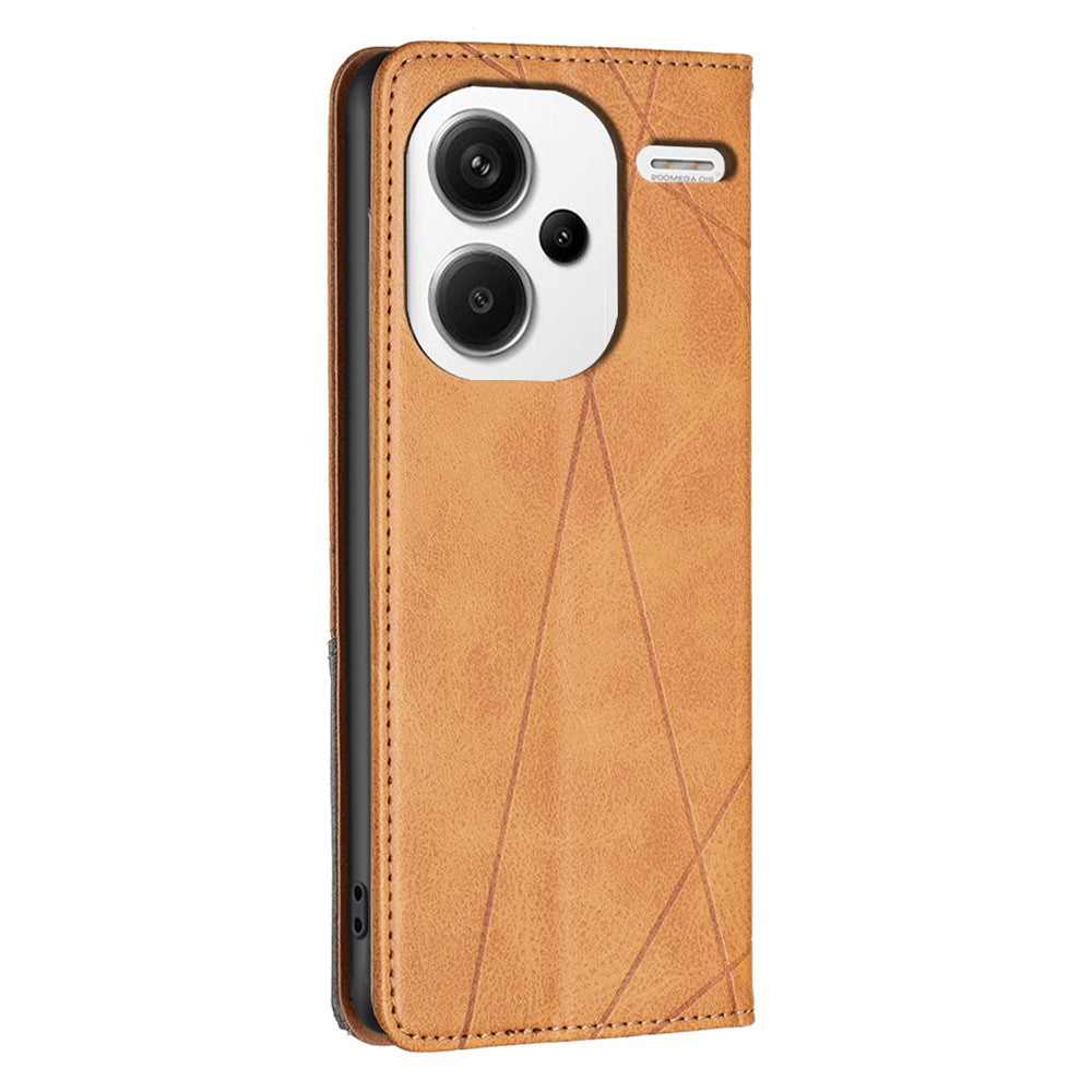 For Xiaomi Redmi Note 13 Pro+ 5G Case PU Leather Phone Cover with TPU Shockproof Shell