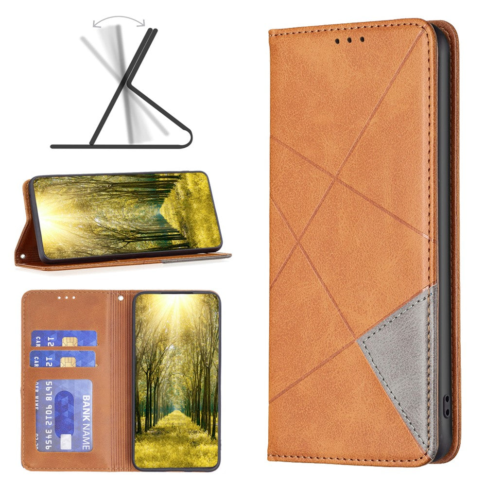 For Xiaomi Redmi Note 13 Pro 5G / Poco X6 5G PU Leather Case Stand Magnetic Closure Flip Phone Cover
