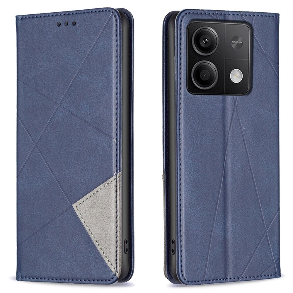 For Xiaomi Redmi Note 13 5G PU Leather Phone Case 2 Card Holders Magnetic Closure