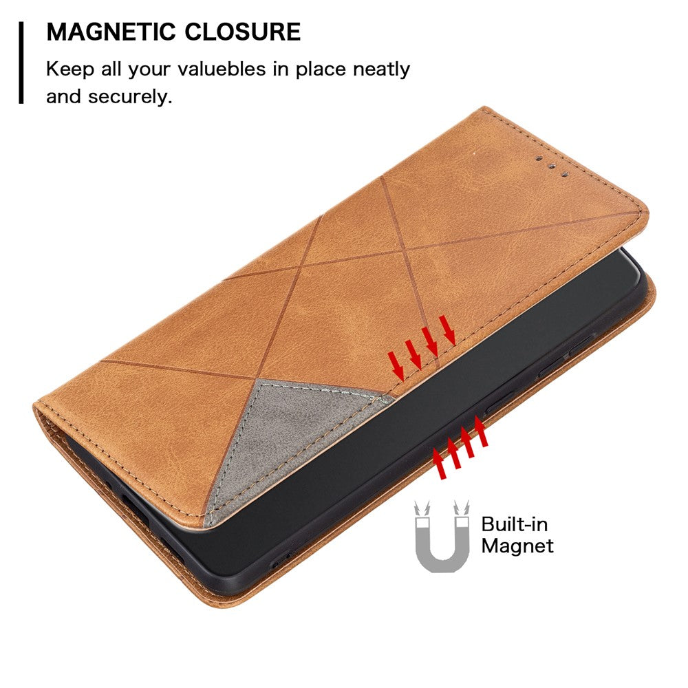For Xiaomi Redmi Note 13 5G PU Leather Phone Case 2 Card Holders Magnetic Closure