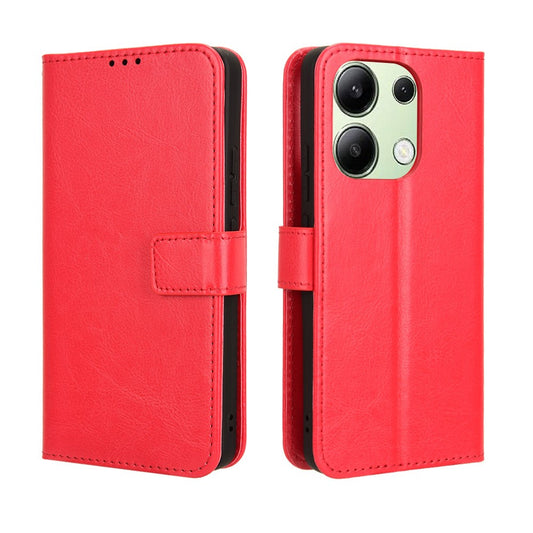 Xiaomi Redmi Note 13 4G Handyhülle – Brieftasche aus Leder mit Crazy Horse-Textur