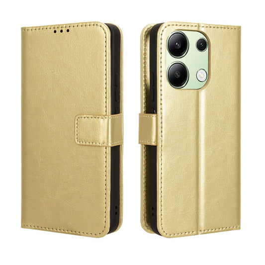 Xiaomi Redmi Note 13 4G Handyhülle – Brieftasche aus Leder mit Crazy Horse-Textur
