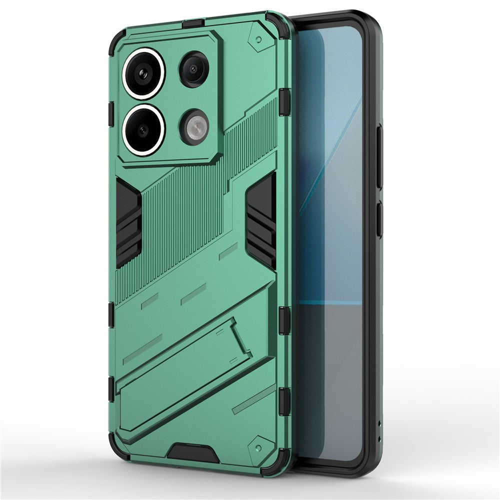 For Xiaomi Redmi Note 13 Pro 5G / Poco X6 5G Kickstand Case TPU + PC Phone Back Cover