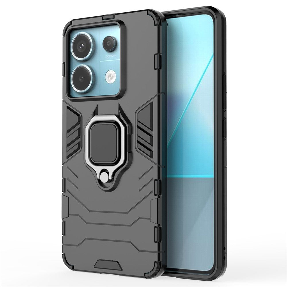 For Xiaomi Redmi Note 13 Pro 5G / Poco X6 5G Case Ring Holder Kickstand PC + TPU Cover