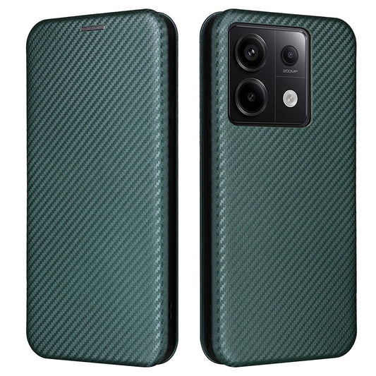 Xiaomi Redmi Note 13 5G / Xiaomi Redmi Note 13 5G (China) Handyhülle – Note 13 5G (China) aus Kohlefaser-Textur, Handy-Lederhülle