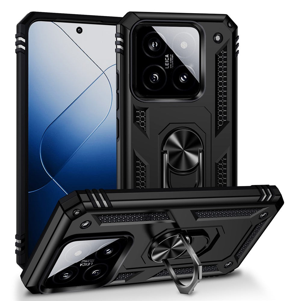 For Xiaomi 14 Pro Case Kickstand PC+TPU Shockproof Phone Cover Protector