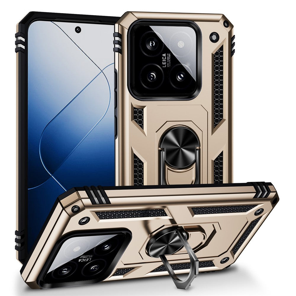 For Xiaomi 14 Pro Case Kickstand PC+TPU Shockproof Phone Cover Protector