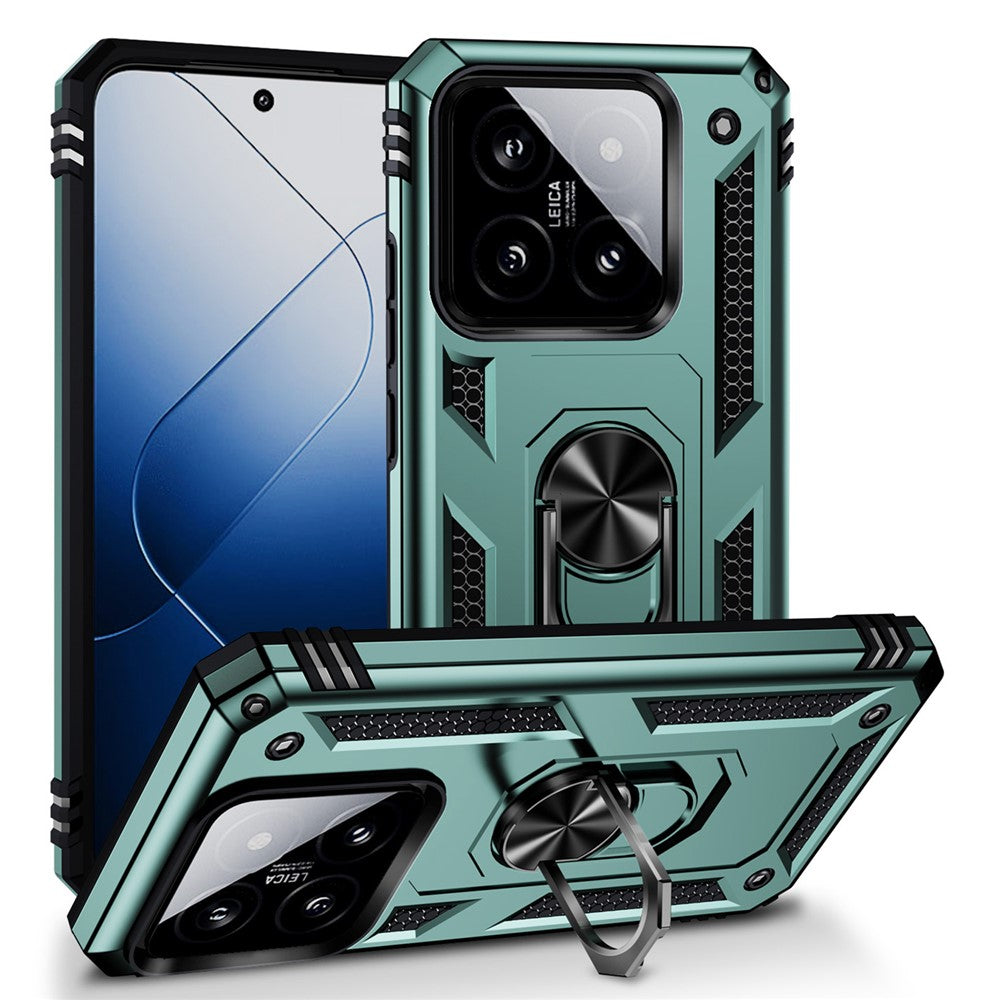 For Xiaomi 14 Pro Case Kickstand PC+TPU Shockproof Phone Cover Protector