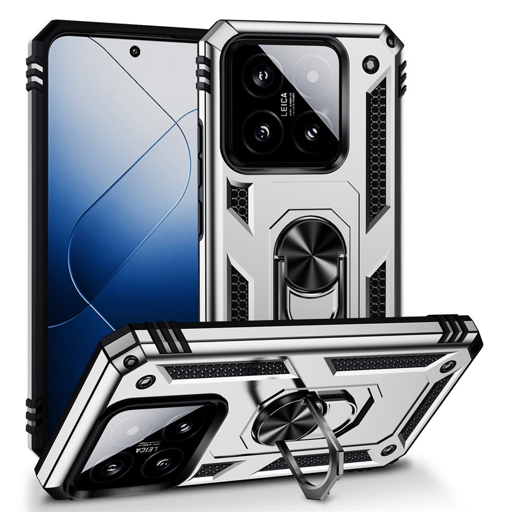For Xiaomi 14 Pro Case Kickstand PC+TPU Shockproof Phone Cover Protector