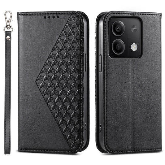 Xiaomi Redmi Note 13 5G / Xiaomi Redmi Note 13 5G (China) Handyhülle – Note 13 5G (China) mit Handschlaufe, Brieftaschen-Lederbezug