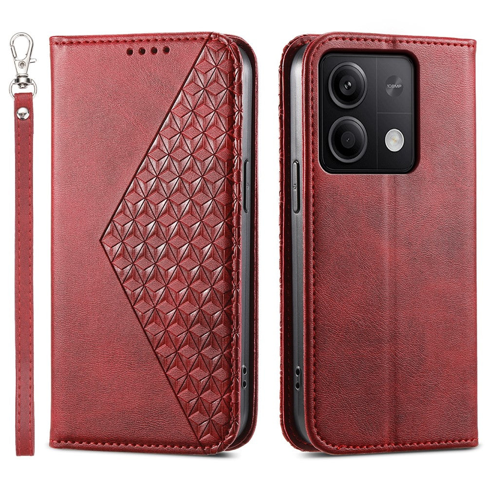 For Xiaomi Redmi Note 13 5G / Note 13 5G (China) Case with Hand Strap Wallet Leather Cover