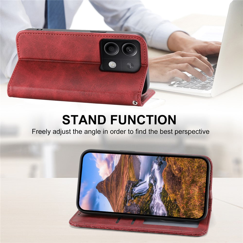 For Xiaomi Redmi Note 13 5G / Note 13 5G (China) Case with Hand Strap Wallet Leather Cover
