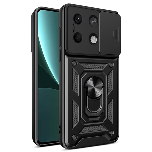 Xiaomi Redmi Note 13 5G Handyhülle – mit Schiebelinsenschutz und stoßfester Abdeckung