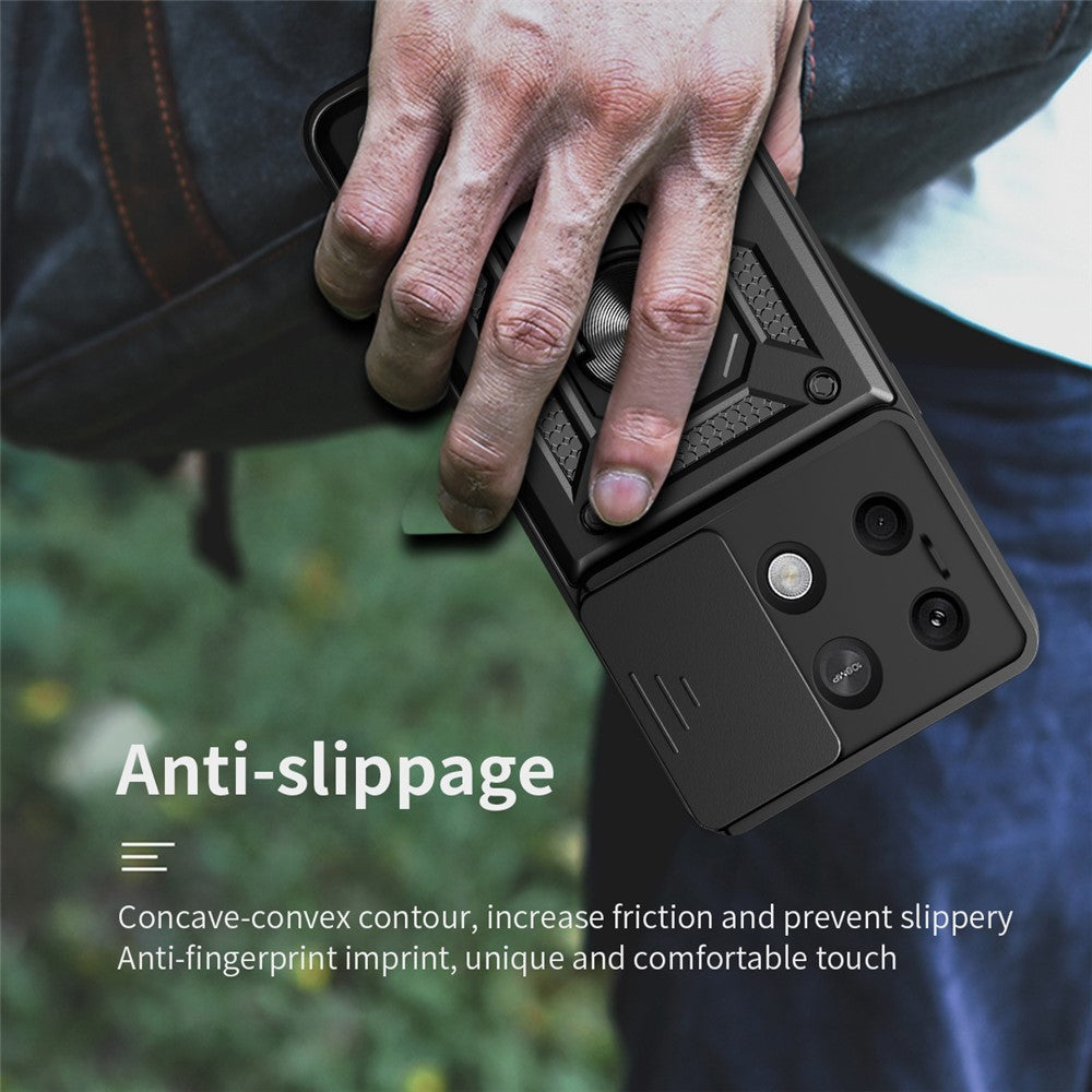 For Xiaomi Redmi Note 13 5G Phone Case Slide Lens Protection Shockproof Cover