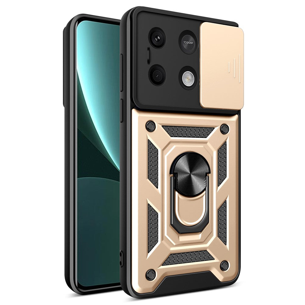 For Xiaomi Redmi Note 13 5G Phone Case Slide Lens Protection Shockproof Cover
