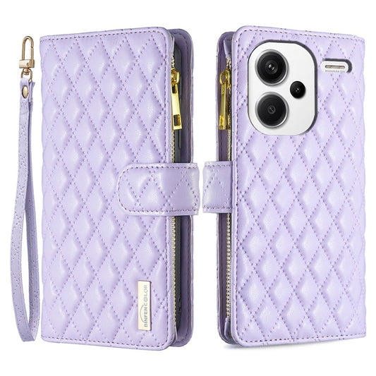Xiaomi Redmi Note 13 Pro+ 5G Handyhülle – BINFEN COLOR BF Style-15 mit Reißverschluss, magnetische Folio