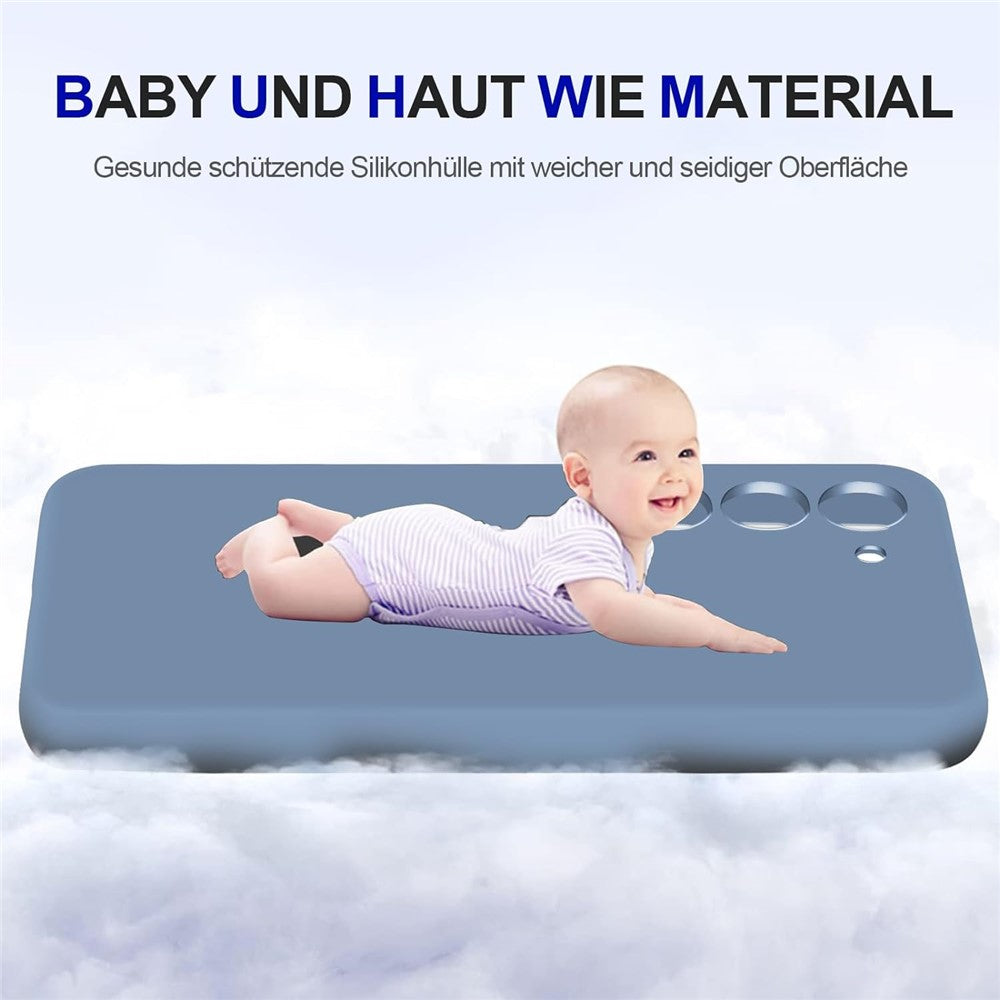 Galaxy S24 Plus Silikonhülle – Leicht & Mit Schwenkring-Ständer