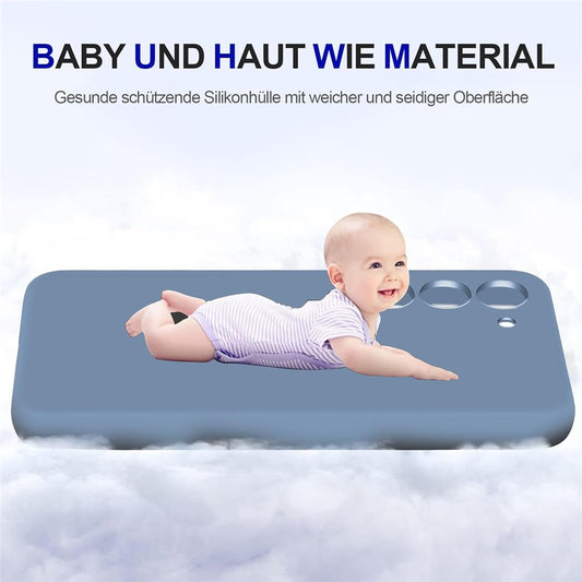Galaxy S24 Plus Silikonhülle – Leicht & Mit Schwenkring-Ständer