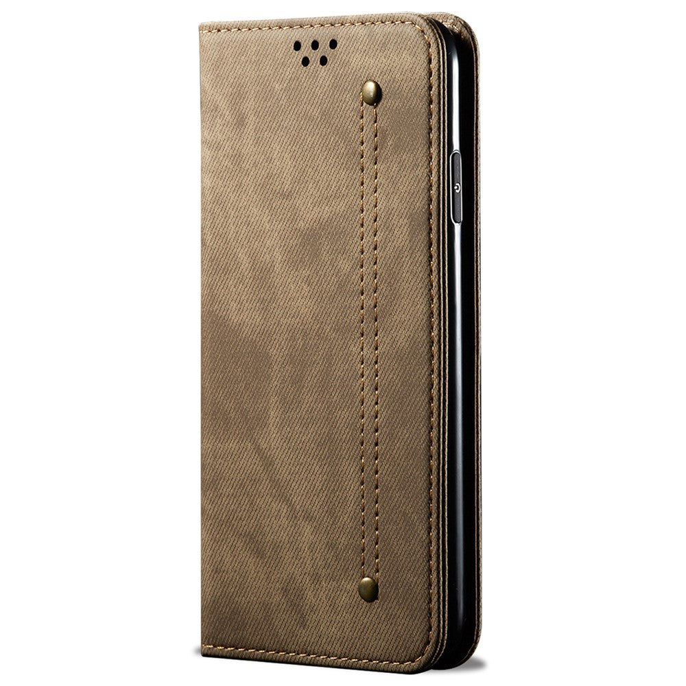 Honor Magic6 Pro 5G Wallet-Handyhülle – Lederhülle mit Jeansstoff-Textur