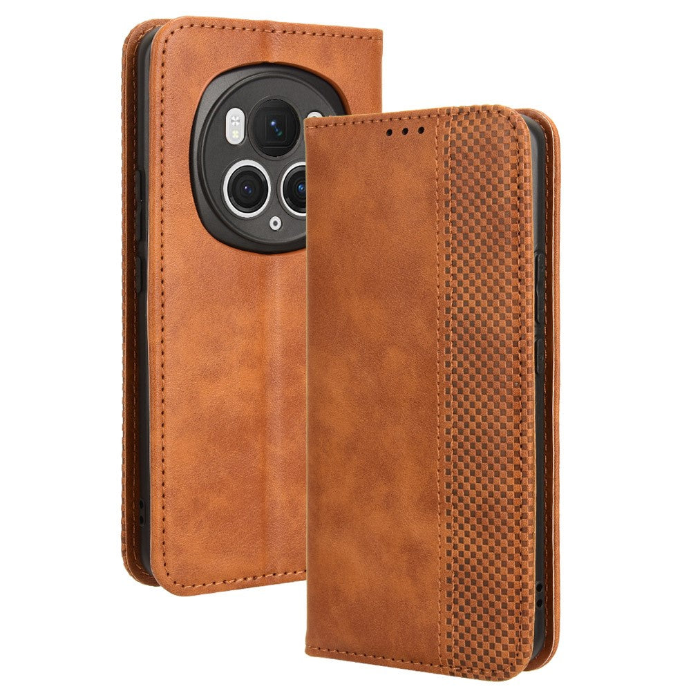 Honor Magic6 Pro 5G Wallet-Handyhülle – Mit magnetischem Mosaikrand & Brieftaschenfunktion