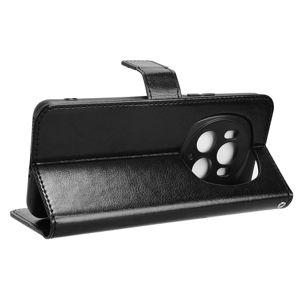 Honor Magic6 Pro 5G Wallet-Handyhülle – Schutzhülle mit stoßfester Crazy Horse-TexturSchutzhülle