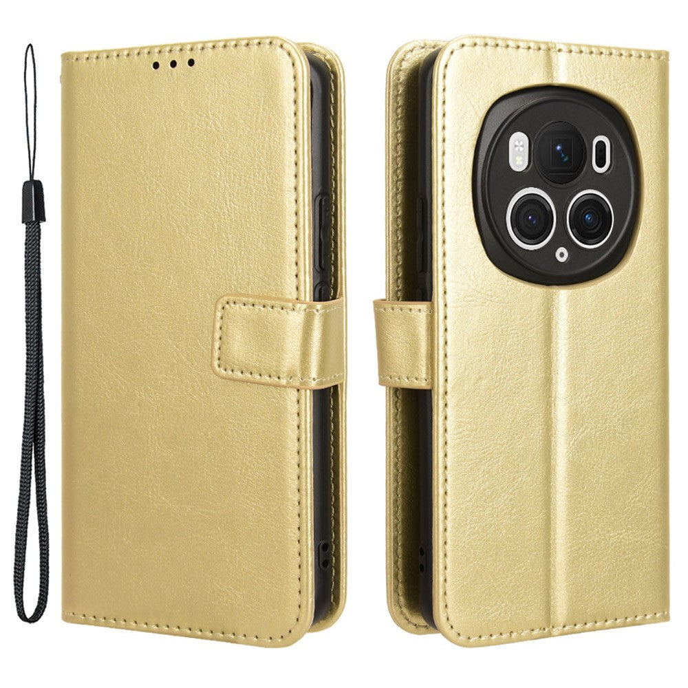 Honor Magic6 Pro 5G Wallet-Handyhülle – Schutzhülle mit stoßfester Crazy Horse-TexturSchutzhülle