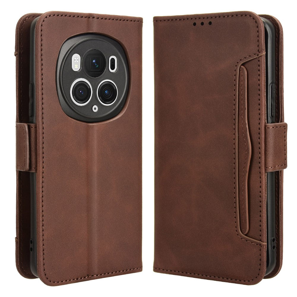 Honor Magic6 Pro 5G Wallet-Handyhülle – Mit Ständer & mehreren Kartenfächern