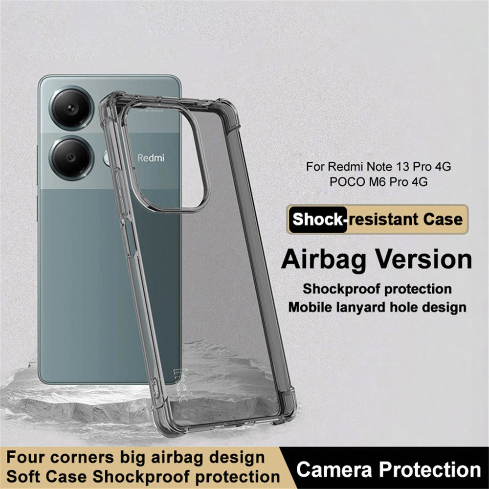 IMAK For Xiaomi Redmi Note 13 Pro 4G / Poco M6 Pro 4G Case Anti-drop TPU Phone Shell
