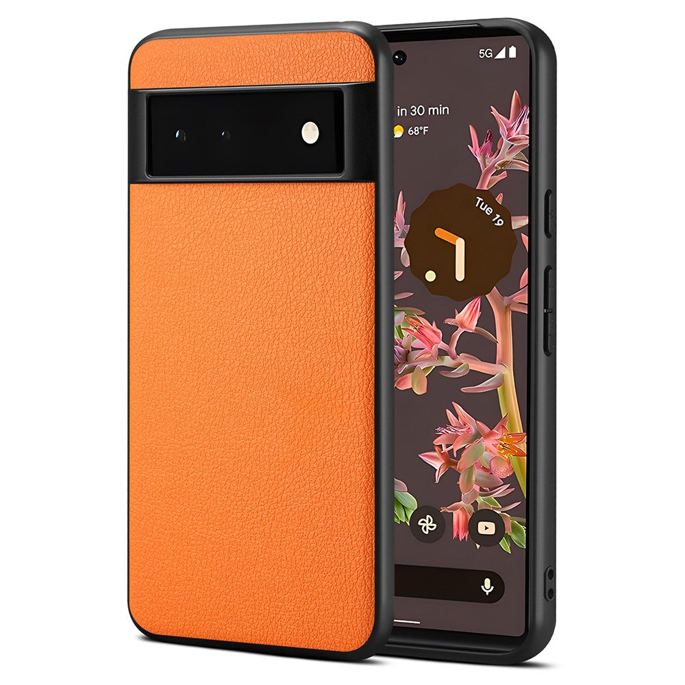 Pixel 6a Schutzhülle – Mit Kalbslederoptik