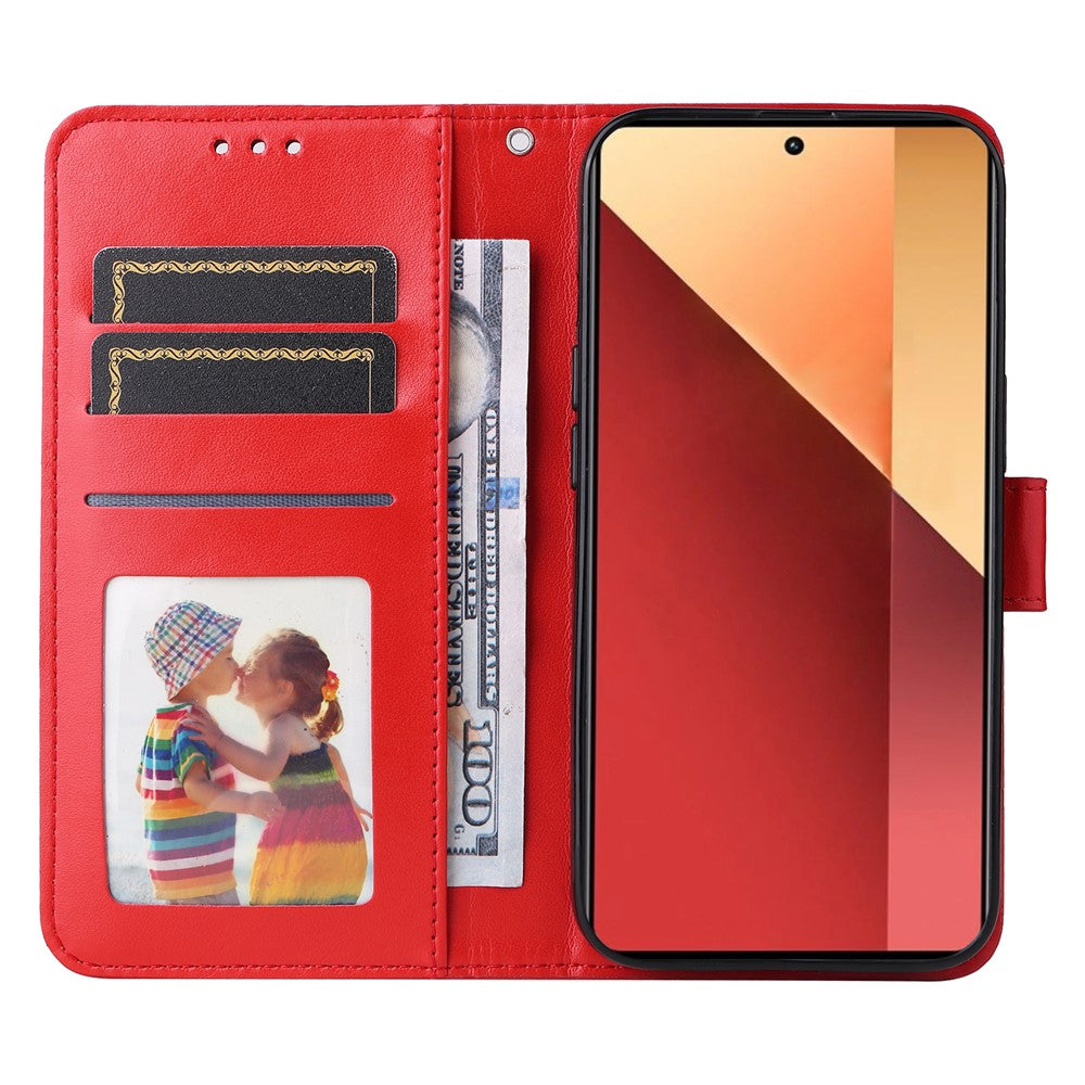 For Xiaomi Redmi Note 14S 4G / Note 13 Pro 4G / Poco M6 Pro 4G Magnetic Phone Case Leather Imprinted Cover