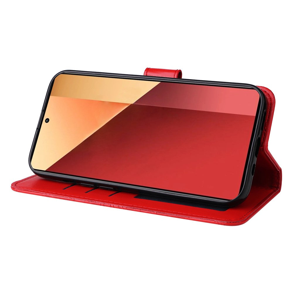 For Xiaomi Redmi Note 14S 4G / Note 13 Pro 4G / Poco M6 Pro 4G Magnetic Phone Case Leather Imprinted Cover