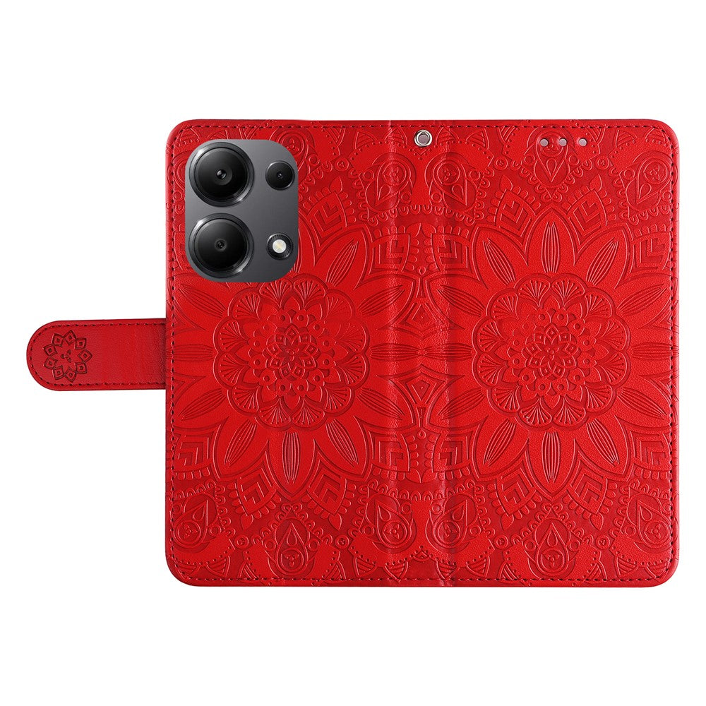 For Xiaomi Redmi Note 14S 4G / Note 13 Pro 4G / Poco M6 Pro 4G Magnetic Phone Case Leather Imprinted Cover