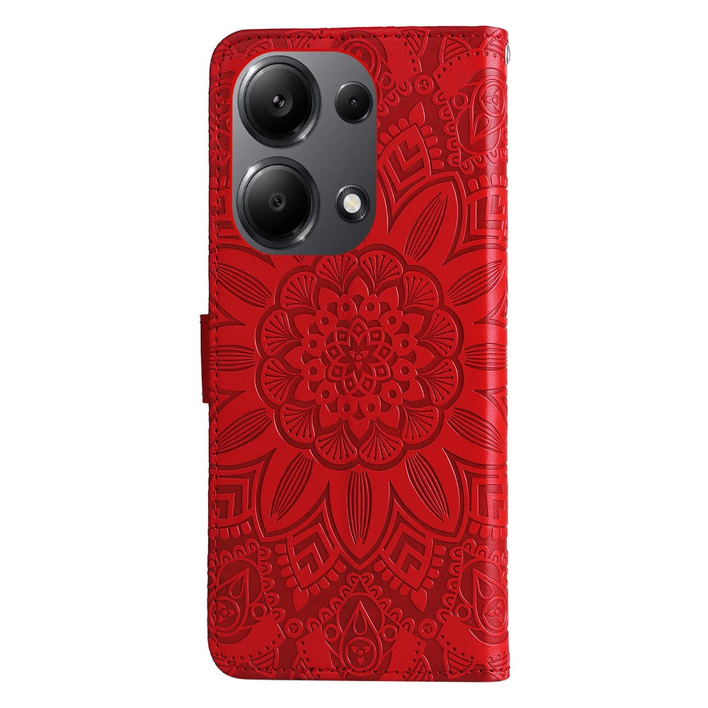For Xiaomi Redmi Note 14S 4G / Note 13 Pro 4G / Poco M6 Pro 4G Magnetic Phone Case Leather Imprinted Cover