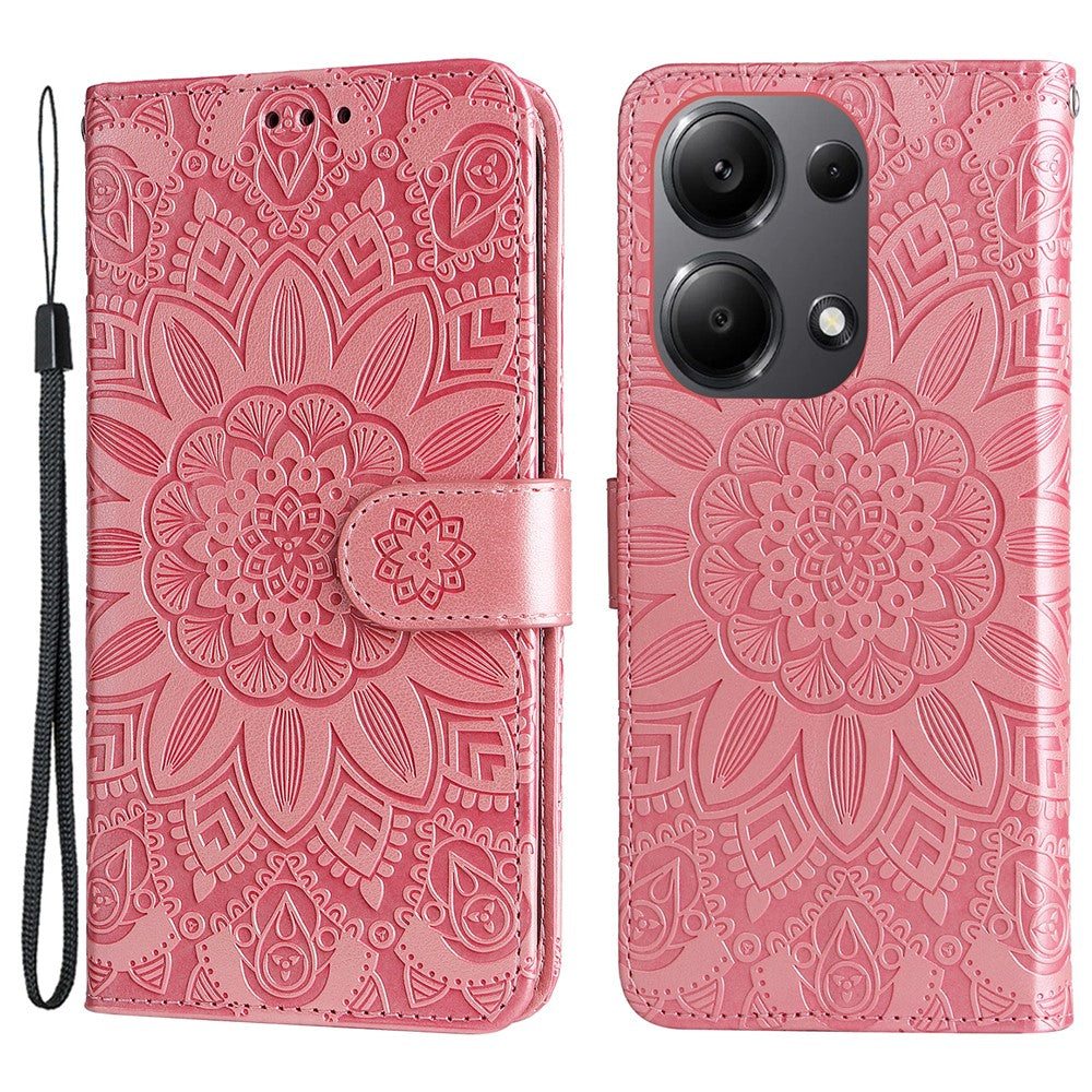For Xiaomi Redmi Note 14S 4G / Note 13 Pro 4G / Poco M6 Pro 4G Magnetic Phone Case Leather Imprinted Cover