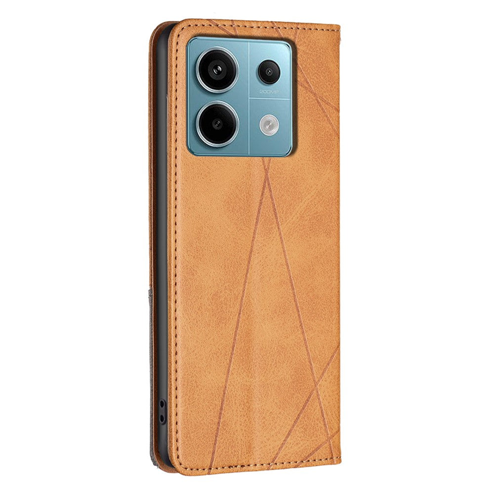For Xiaomi Redmi Note 13 Pro 4G / Poco M6 Pro 4G Case PU Leather Card Slots Flip Phone Cover