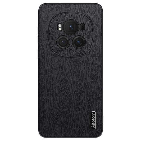 Honor Magic6 Pro 5G Handyhülle – Aus lederbeschichtetem PC+TPU, mit Holzmaserung