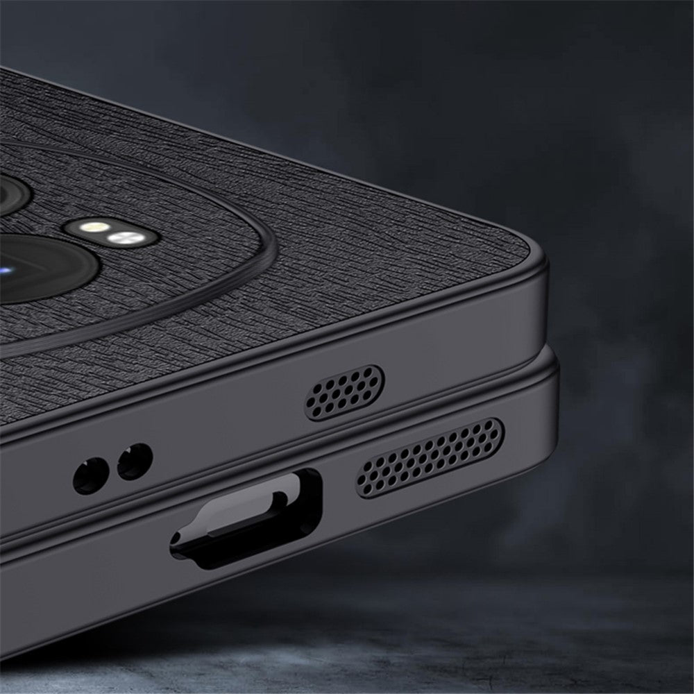 Honor Magic6 Pro 5G Handyhülle – Aus lederbeschichtetem PC+TPU, mit Holzmaserung
