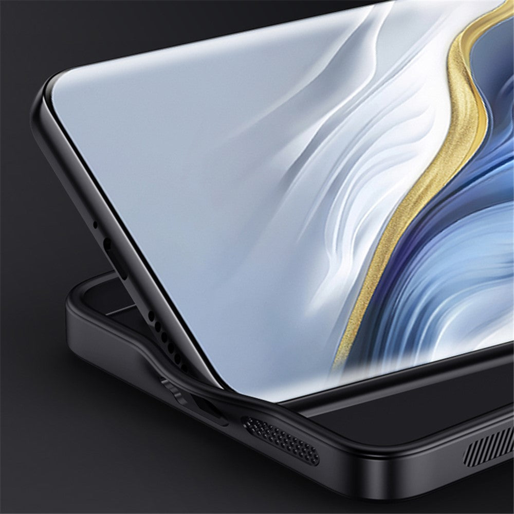 Honor Magic6 Pro 5G Handyhülle – Aus lederbeschichtetem PC+TPU, mit Holzmaserung