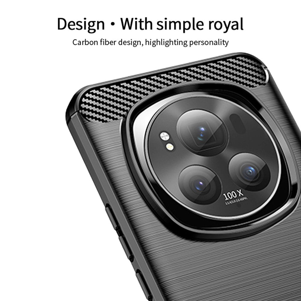 Honor Magic6 Pro 5G Handyhülle – TPU-Hülle mit Carbonfaser-Textur