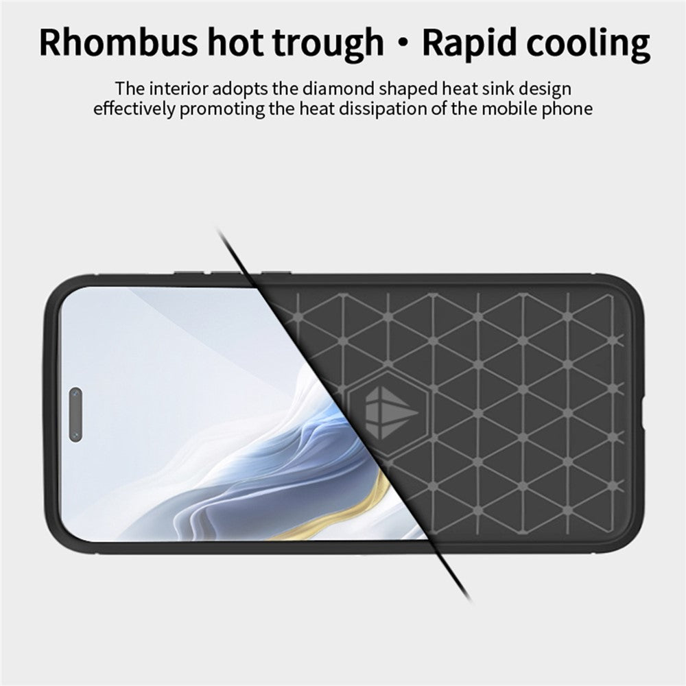 Honor Magic6 Pro 5G Handyhülle – TPU-Hülle mit Carbonfaser-Textur