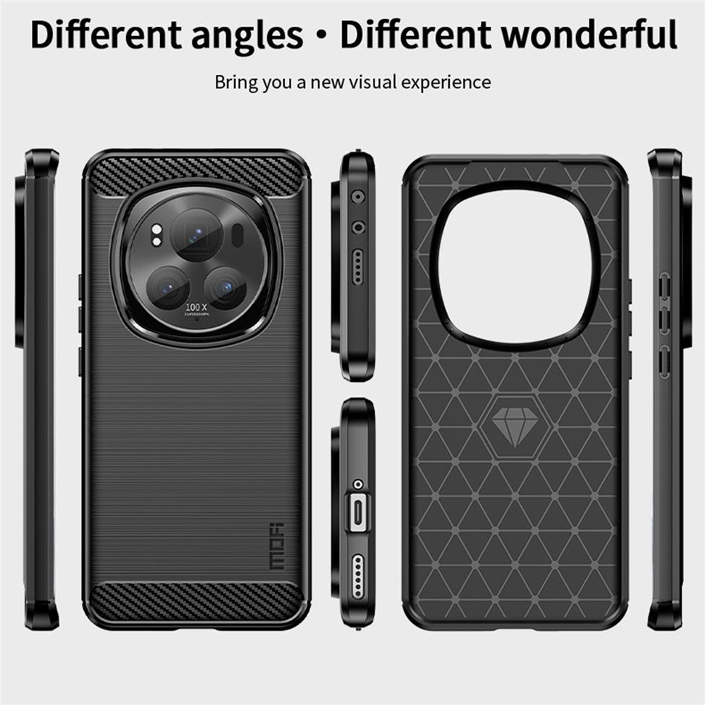 Honor Magic6 Pro 5G Handyhülle – TPU-Hülle mit Carbonfaser-Textur