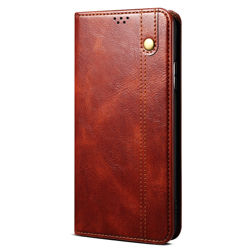 For Xiaomi Redmi Note 13 Pro+ 5G Phone Case Waxy Crazy Horse Texture Wallet Cover