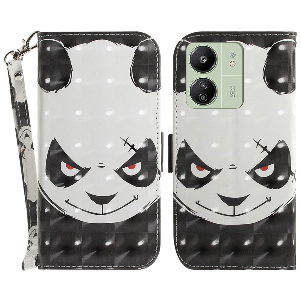 For Xiaomi Redmi 13C 4G / 13C 5G / Poco C65 4G / Poco M6 5G / 13R 5G Cell Phone Case 3D Pattern Wallet Cover