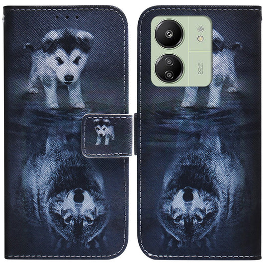 For Xiaomi Redmi 13C 4G / 13C 5G / Poco C65 4G / Poco M6 5G / 13R 5G Case PU Leather Wallet Stand Cover