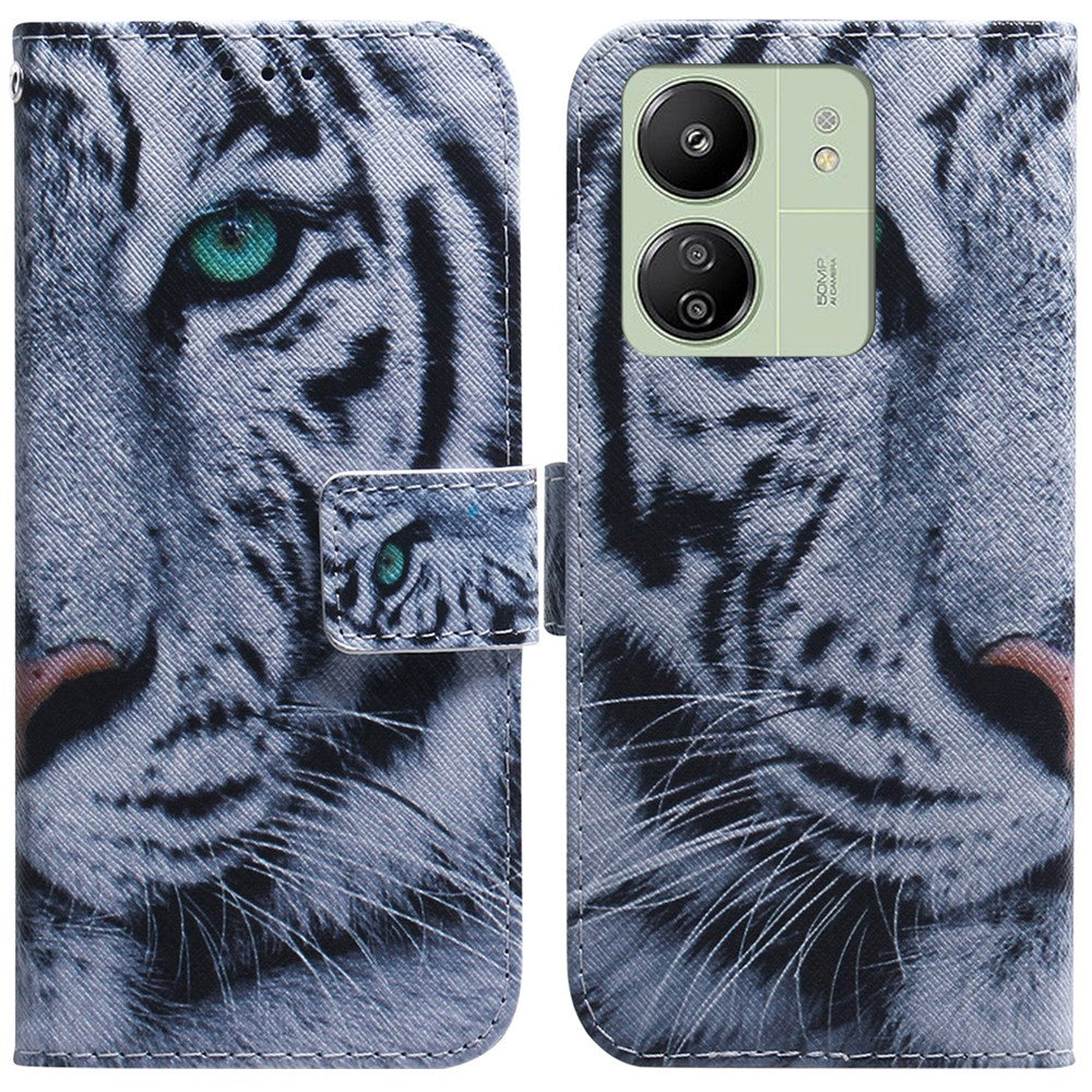 For Xiaomi Redmi 13C 4G / 13C 5G / Poco C65 4G / Poco M6 5G / 13R 5G Case PU Leather Wallet Stand Cover