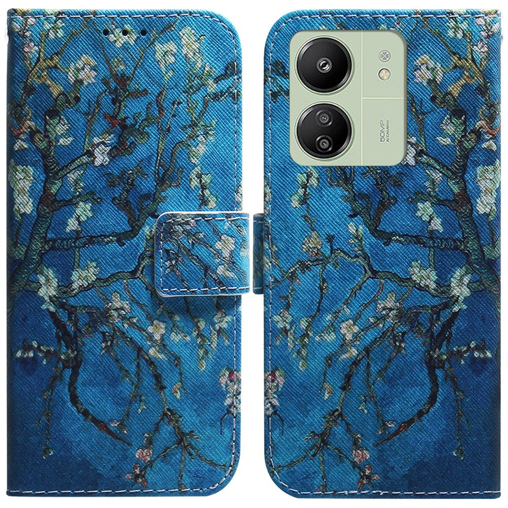 For Xiaomi Redmi 13C 4G / 13C 5G / Poco C65 4G / Poco M6 5G / 13R 5G Case PU Leather Wallet Stand Cover