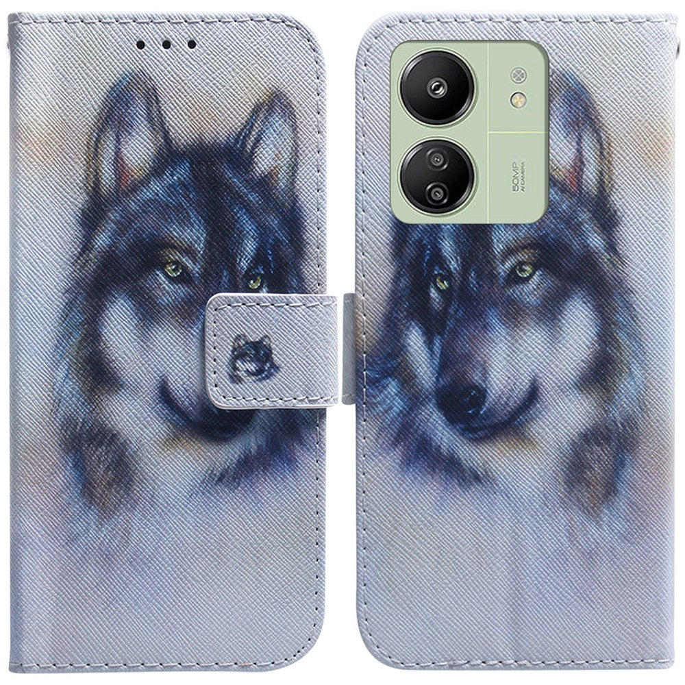 For Xiaomi Redmi 13C 4G / 13C 5G / Poco C65 4G / Poco M6 5G / 13R 5G Case PU Leather Wallet Stand Cover