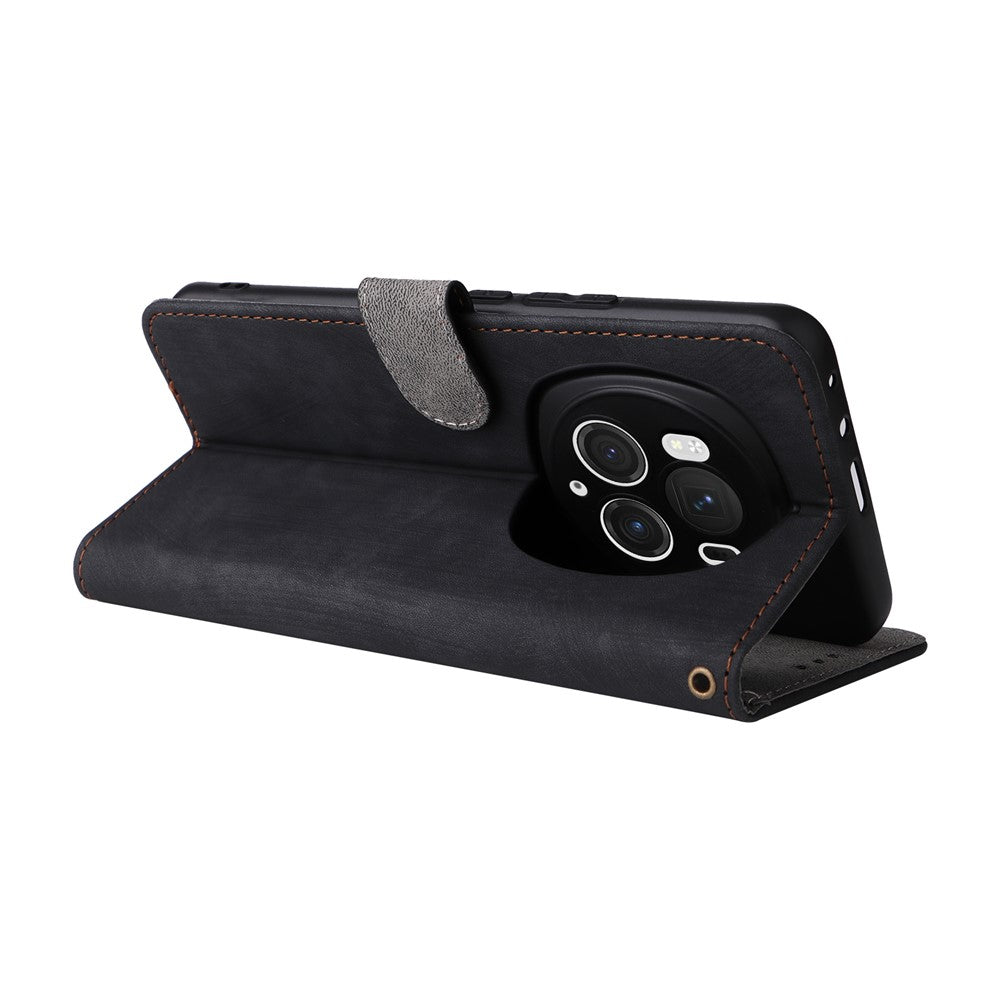 Honor Magic6 Pro 5G Wallet-Handyhülle – RFID-blockierend, aus PU-Leder