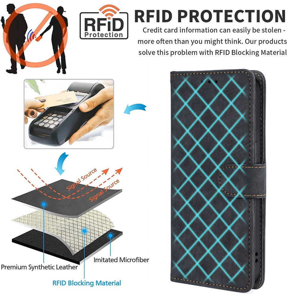 Honor Magic6 Pro 5G Wallet-Handyhülle – RFID-blockierend, aus PU-Leder