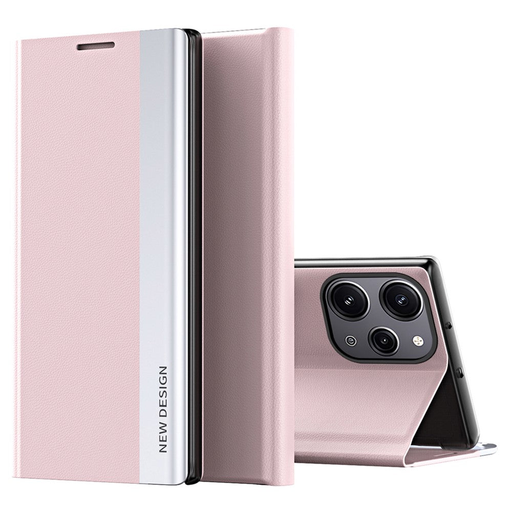 For Xiaomi Redmi 12 4G / Redmi 12 5G (Global) / Redmi 12R 4G / Redmi Note 12R 5G / Poco M6 Pro 5G Leather Case Stand Cover